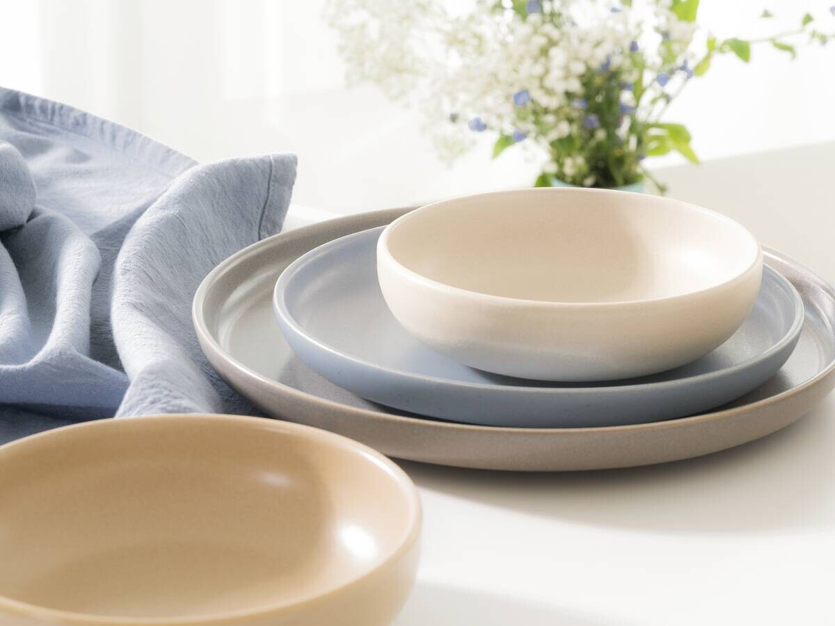CreaTable Tafelservice Uno Nordic bunt Steinzeug 12 tlg.