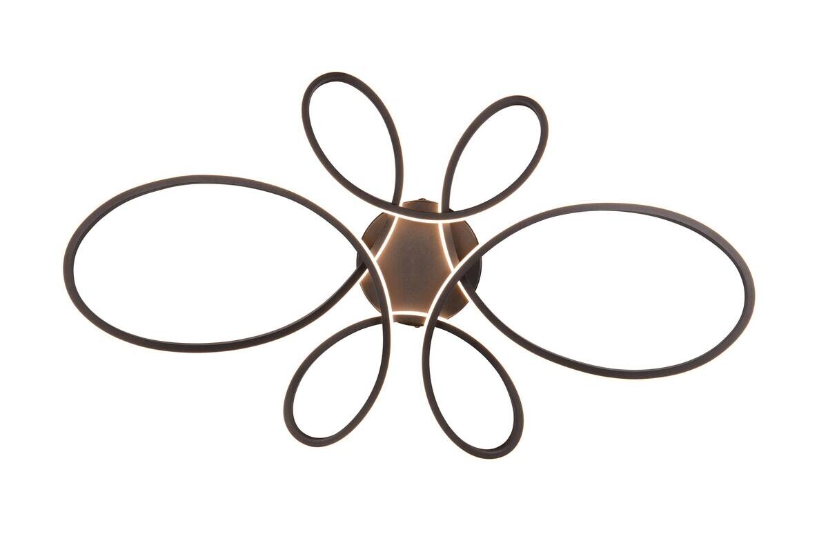 TRIO LED-Deckenleuchte Fly mattschwarz Metall B/H/L: ca. 7,5x45,5x83 cm
