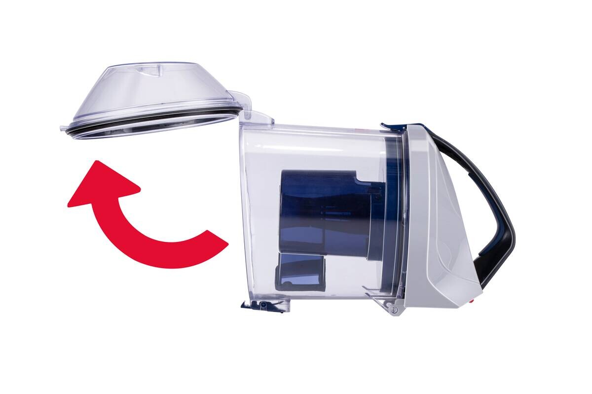 Dirt Devil Bodenstaubsauger grau rot blau B/H/L: ca. 29x36x49,5 cm