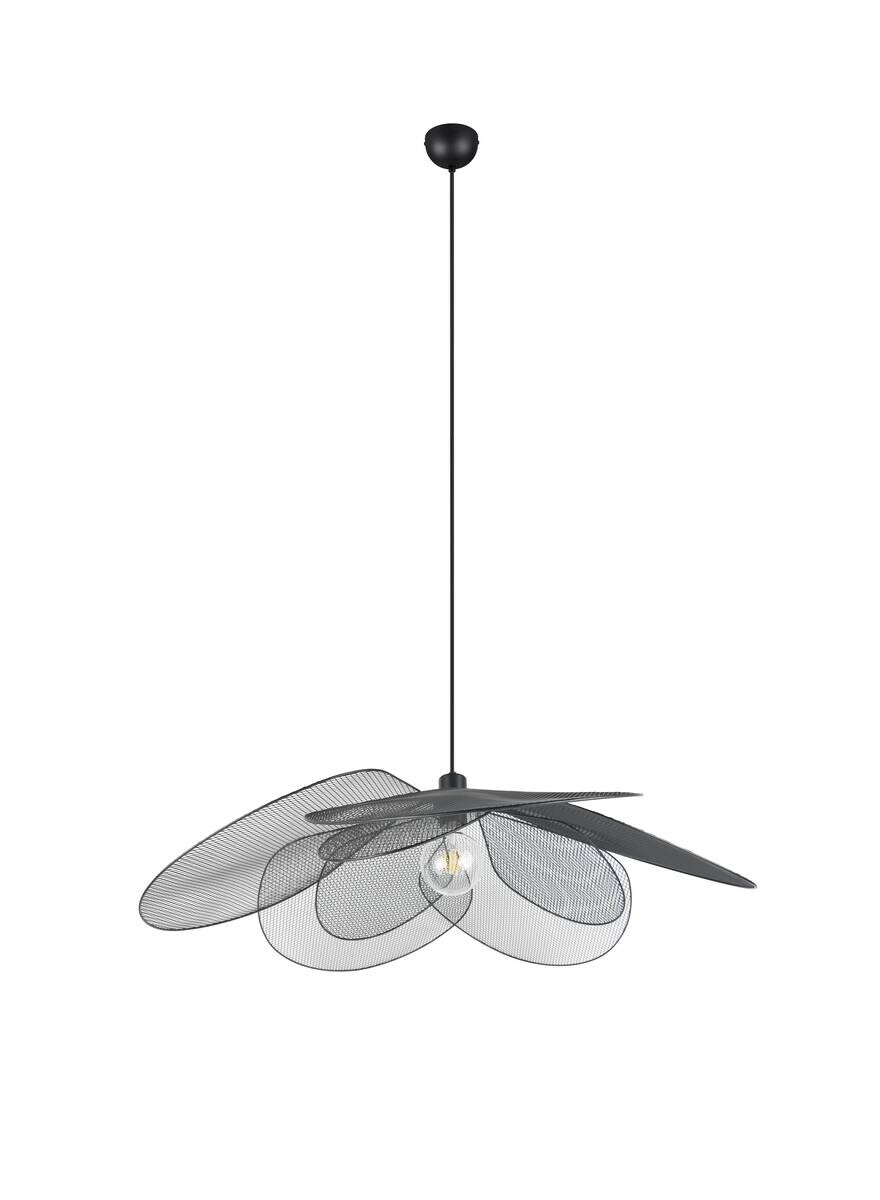 Reality Pendelleuchte schwarz Metall H: ca. 150 cm E27 1 Brennstellen