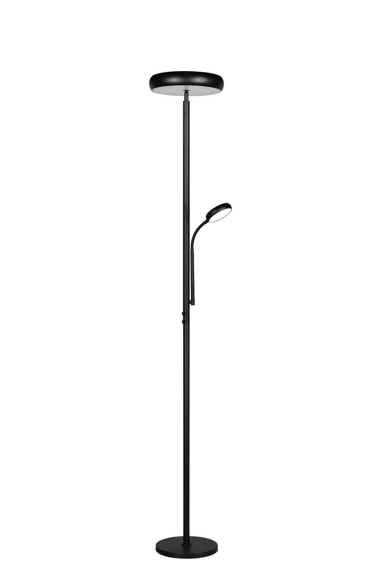 Reality Stehlampe mattschwarz Metall H: ca. 183 cm 1 Brennstellen