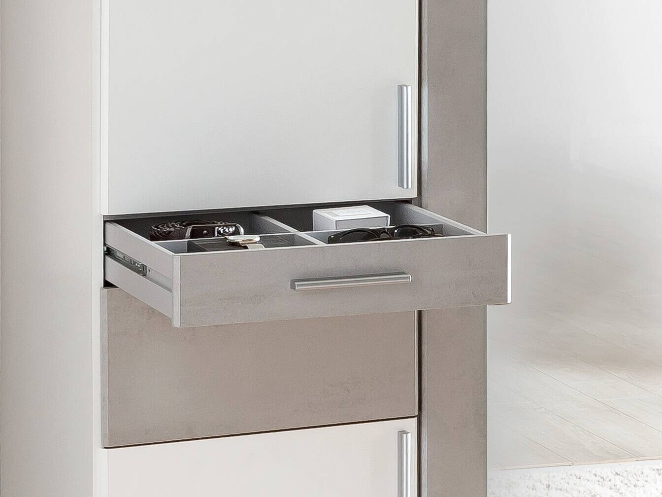 Kleiderschrank Koblenz weiß B/H/T: ca. 180x198x58 cm