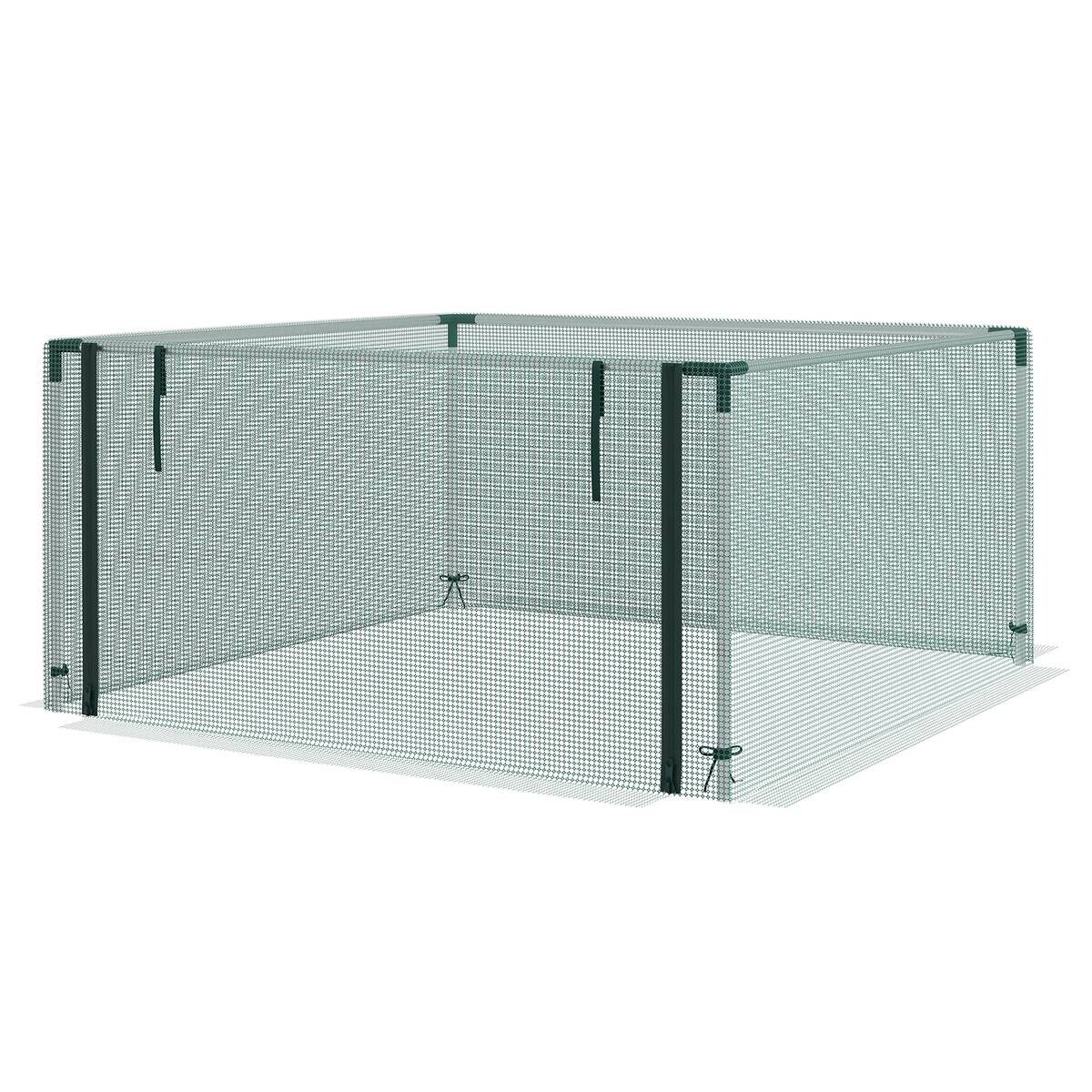 Outsunny Tier-Zubehör grün Polypropylen B/H/L: ca. 125x125x62,5 cm