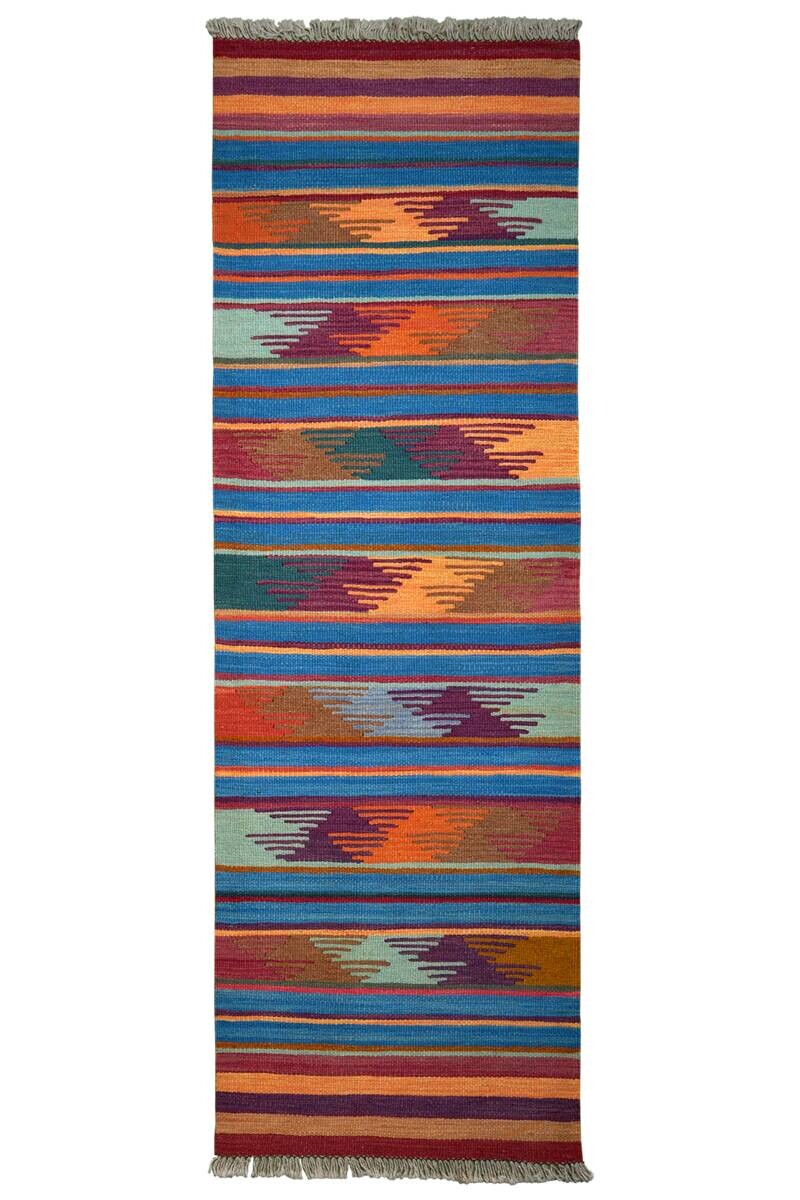PersaTepp Teppich Kelim Gashgai bunt B/H/L: ca. 62x1x197 cm