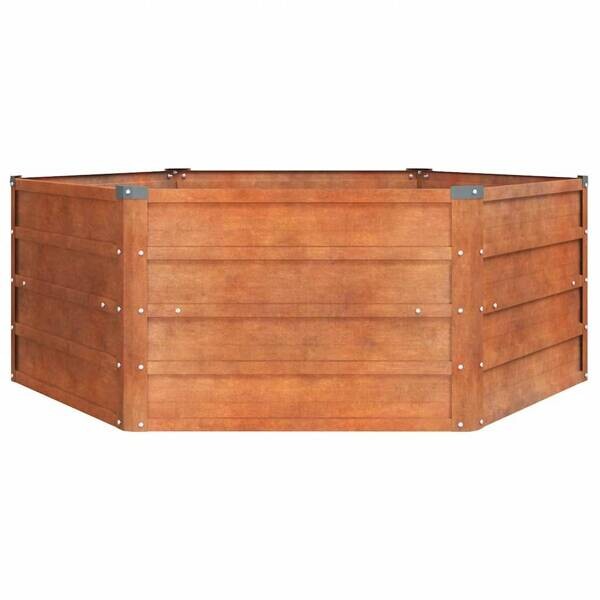 Hochbeet braun Stahl B/H/L: ca. 129x45x129 cm