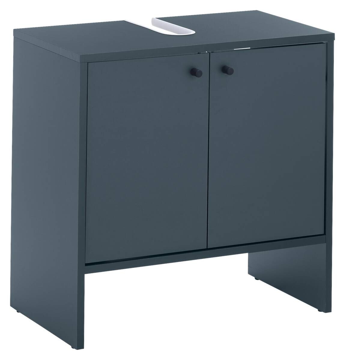 Waschbeckenunterschrank Kairo blau dunkel B/H/T: ca. 60x60x35 cm