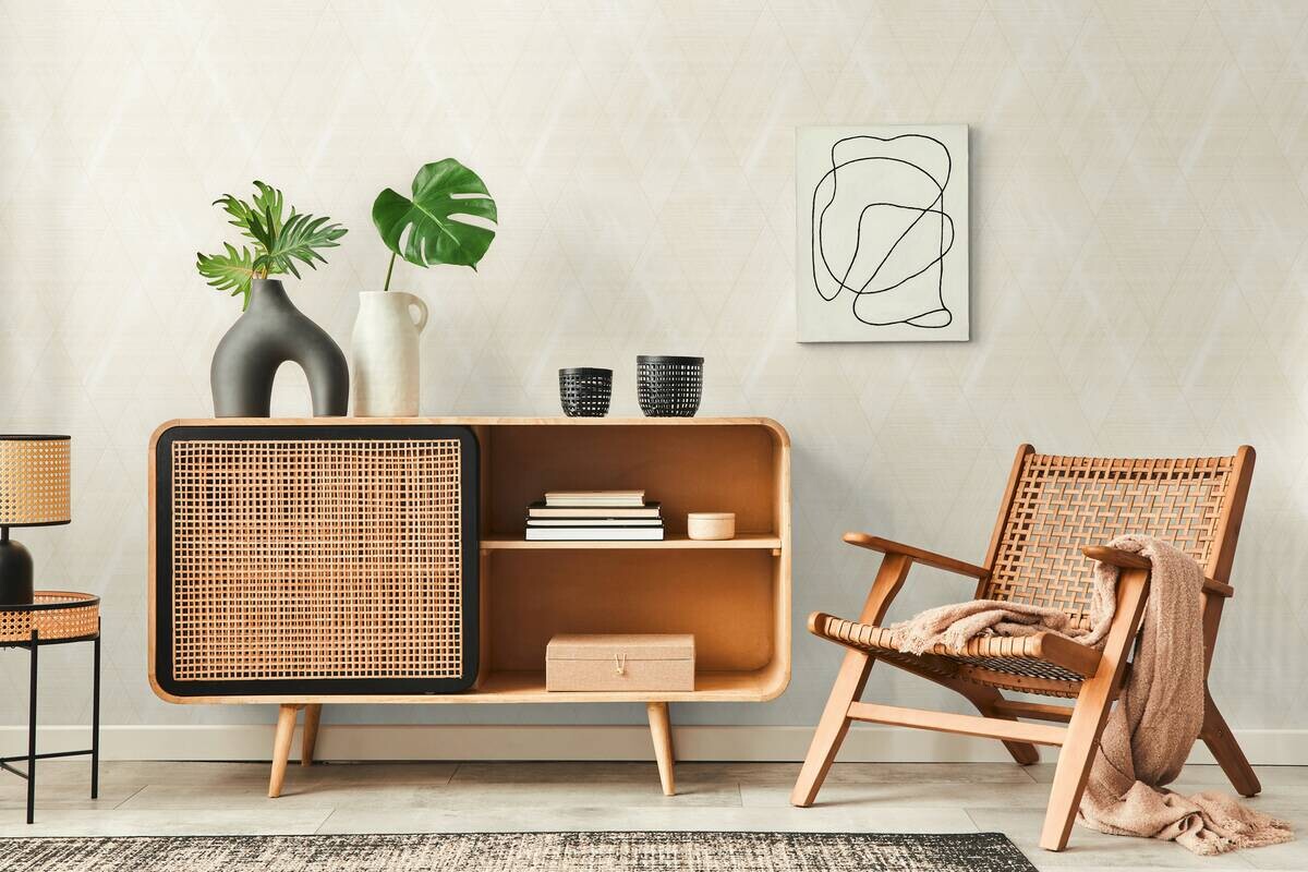 A.S.Creation Vliestapete creme beige B/H/D: ca. 53x1005x8,4 cm