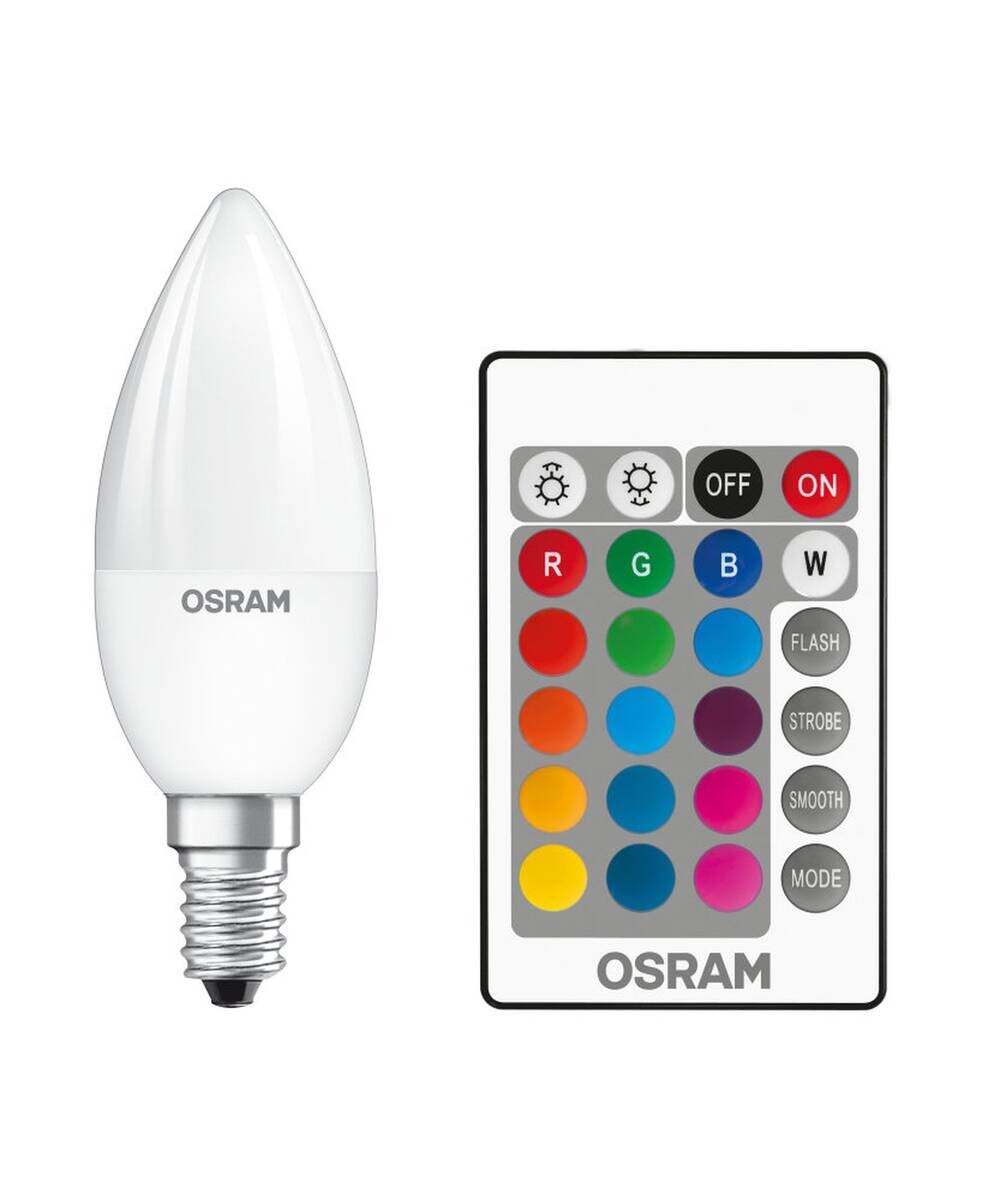 OSRAM LED-Leuchtmittel Kerze RGBW mit Fernbedienung AC45046 E14