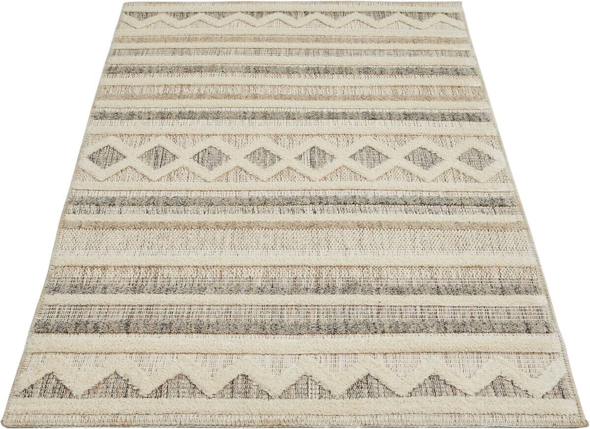 Webteppich Crosby Cremegrau B/L: ca. 80x150 cm