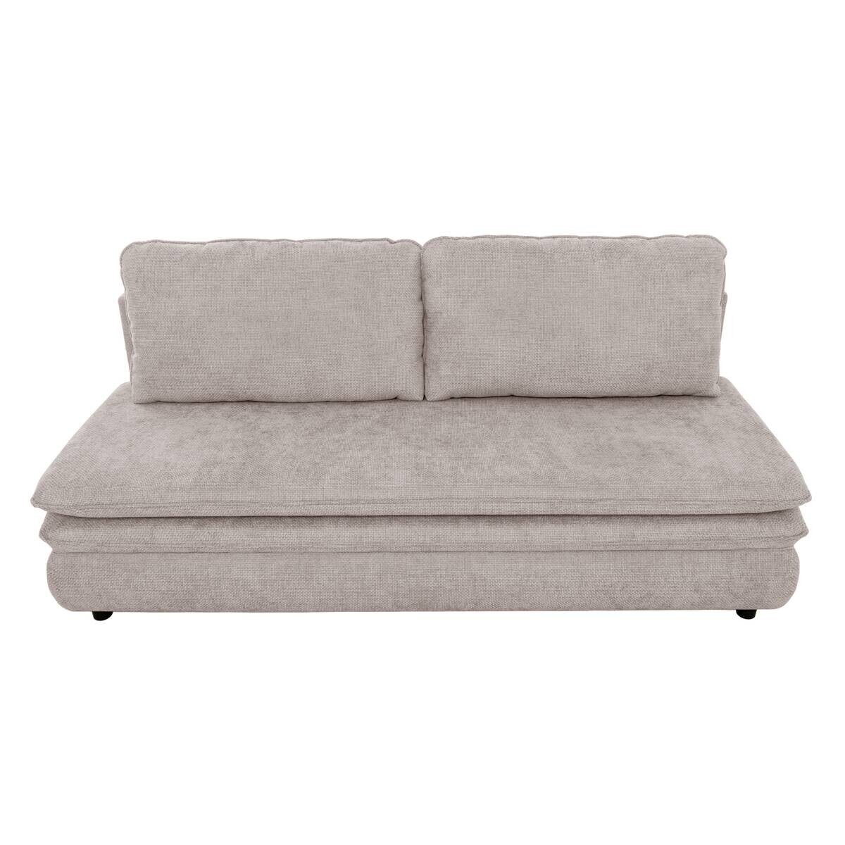 Schlafsofa Greige Microfaser B/H/T: ca. 200x89x85 cm