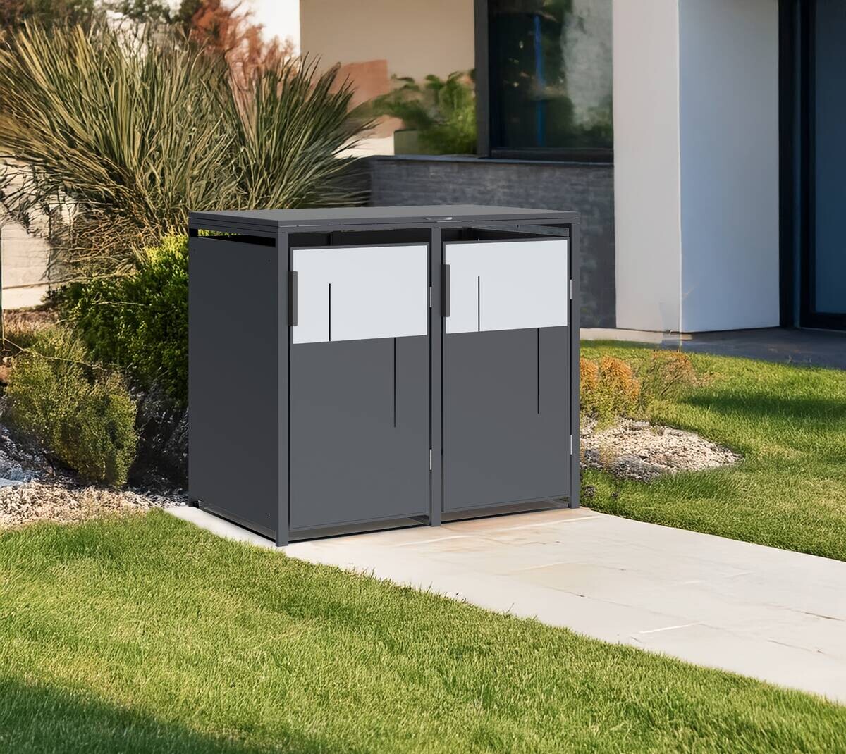 Westmann Mülltonnenbox Tonus anthrazit B/H/L: ca. 132x116x80 cm
