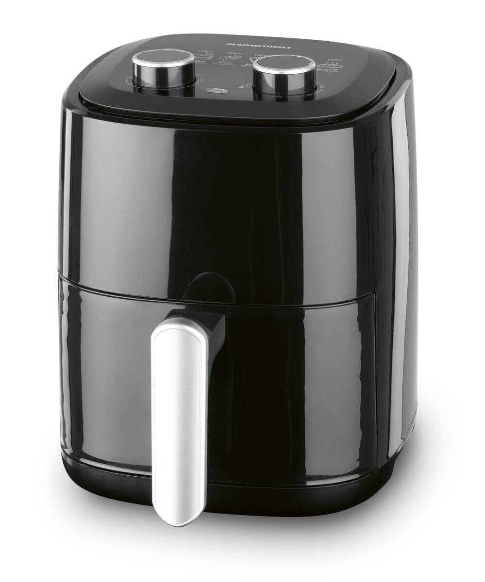 GOURMETmaxx Heißluftfritteuse schwarz Metall B/H/L: ca. 22,5x29,5x29 cm ca. 3,1 l