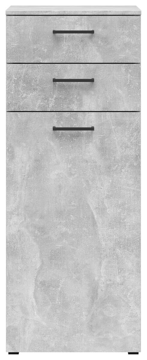 Kommode Multi-Stauraum Typ 17 Beton Optik B/H/T: ca. 45x115x40 cm
