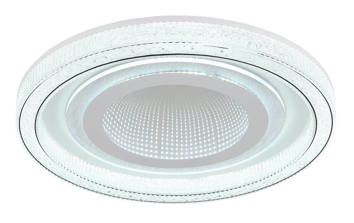 GLOBO Deckenleuchte klar mattschwarz Acryl Metall H/D: ca. 7x48 cm 1 Brennstellen