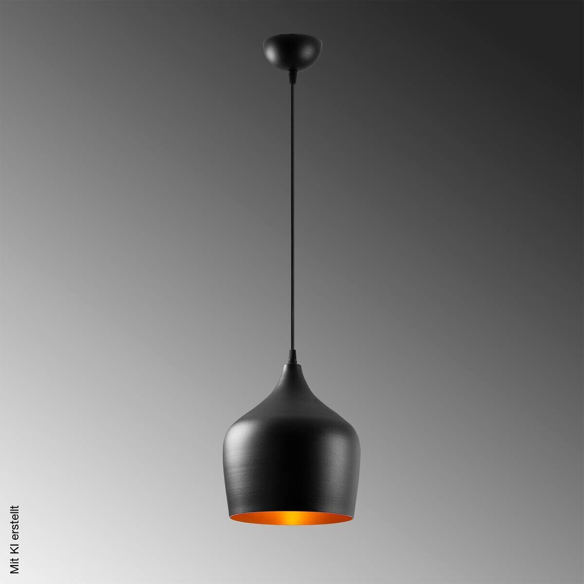 Opviq Pendelleuchte schwarz B/H/T: ca. 22x124x22 cm E27 1 Brennstellen