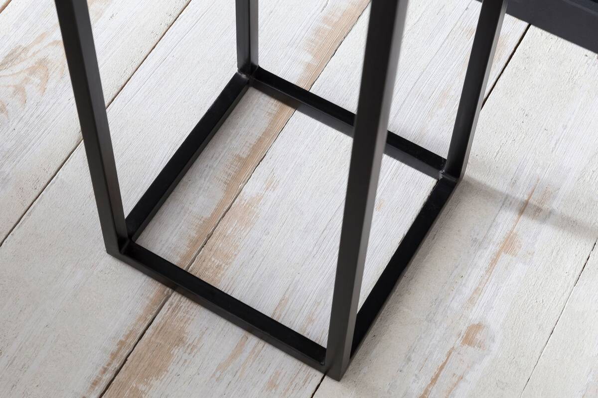 Beistelltisch braun Holz B/H/T: ca. 30x97x30 cm