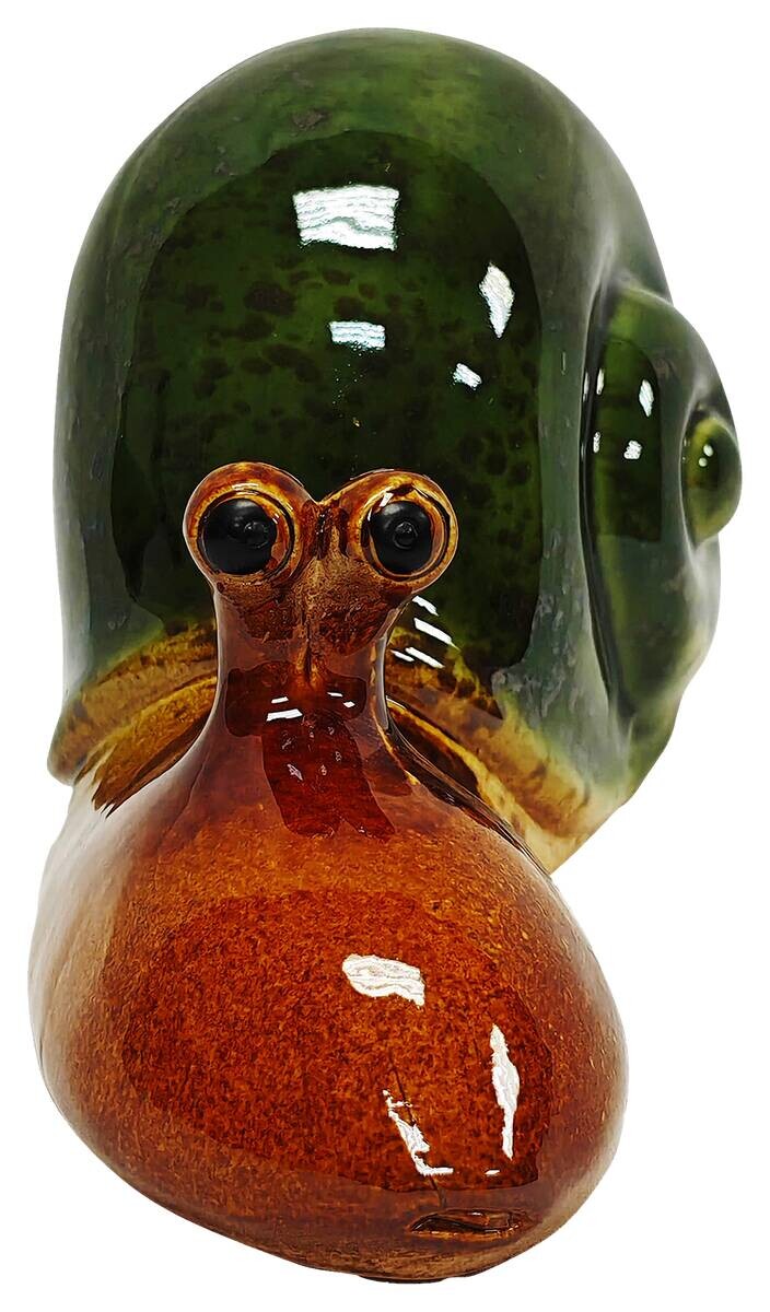 Dekorationsartikel grün Porzellan B/H/L: ca. 9x10x22 cm