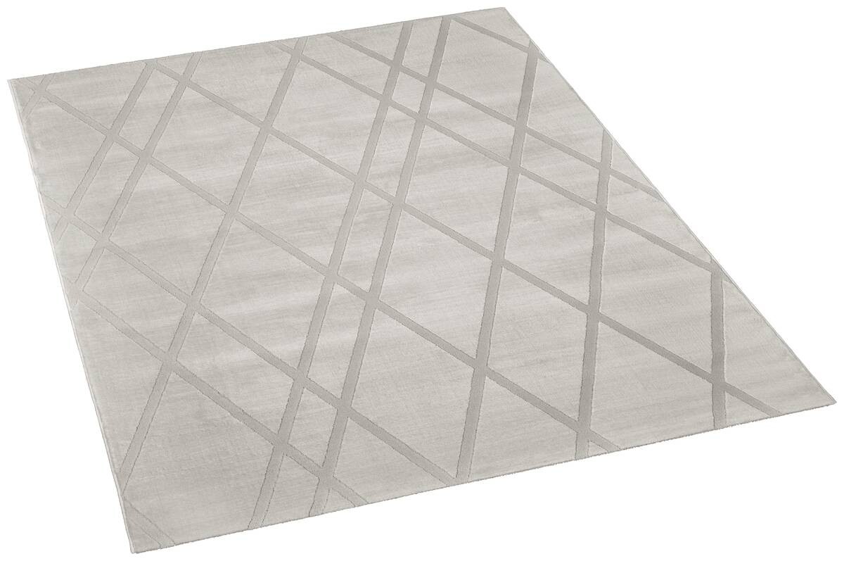 Webteppich Lucy grau B/L: ca. 80x140 cm