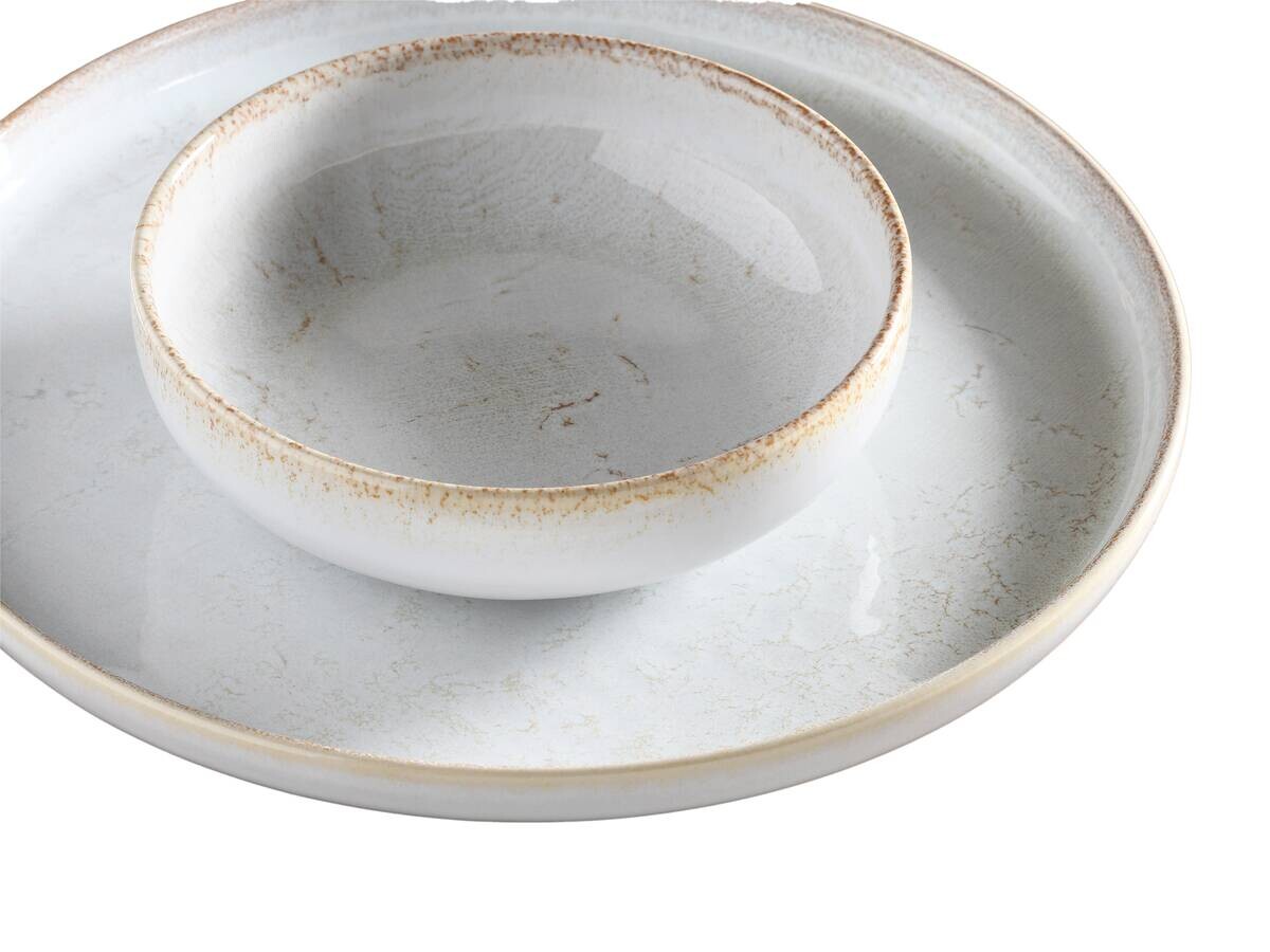 CreaTable Tafelservice Uno weiß Steinzeug 12 tlg.