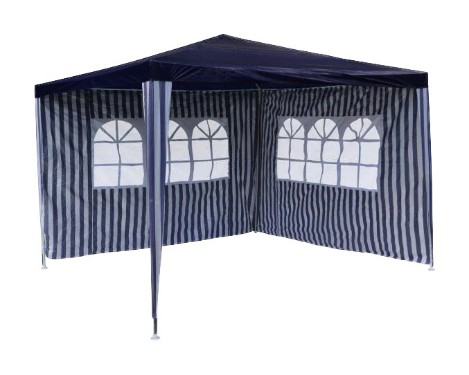 VCM Pavillon blau Stahlrohr B/H/L: ca. 300x197x300 cm
