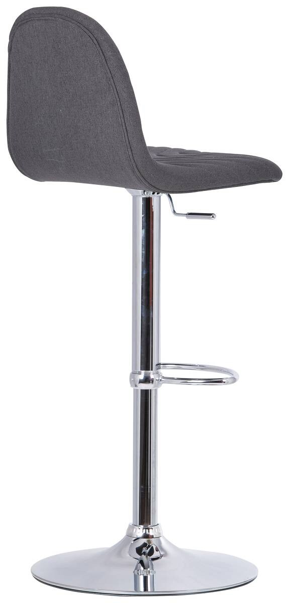Barhocker CASINO 2er-Set anthrazit Webstoff B/H/T: ca. 41x88x52,5 cm