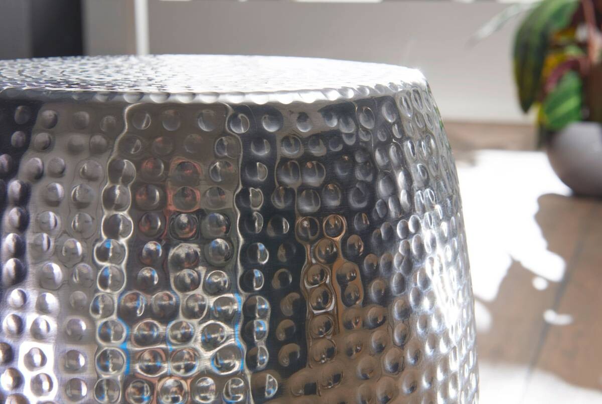 Beistelltisch silber Aluminium B/H/T: ca. 30x49,5x30 cm