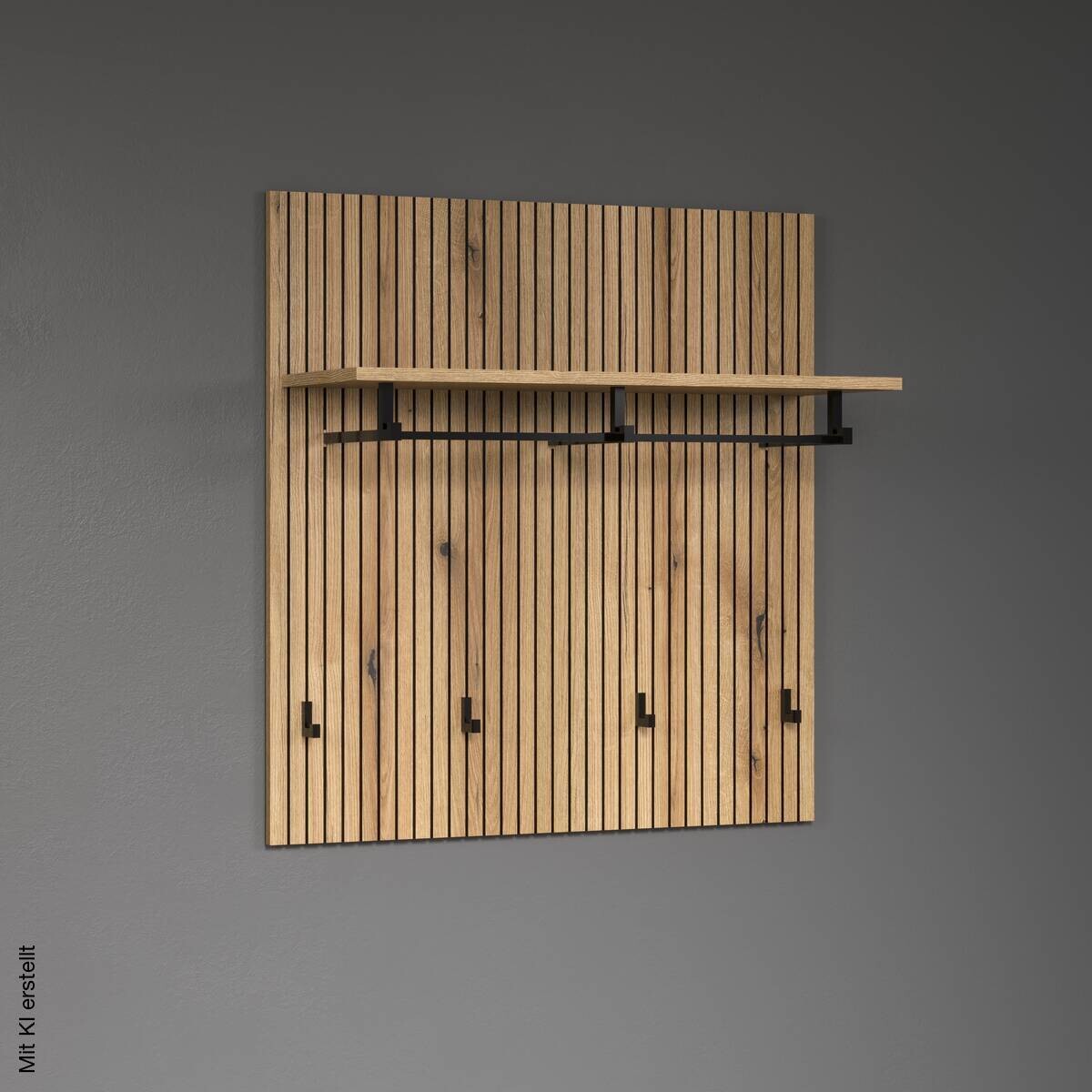 Garderobenpaneel Pure Bliss Eiche Evoke Oak Nachbildung B/H/T: ca. 80x84x28 cm