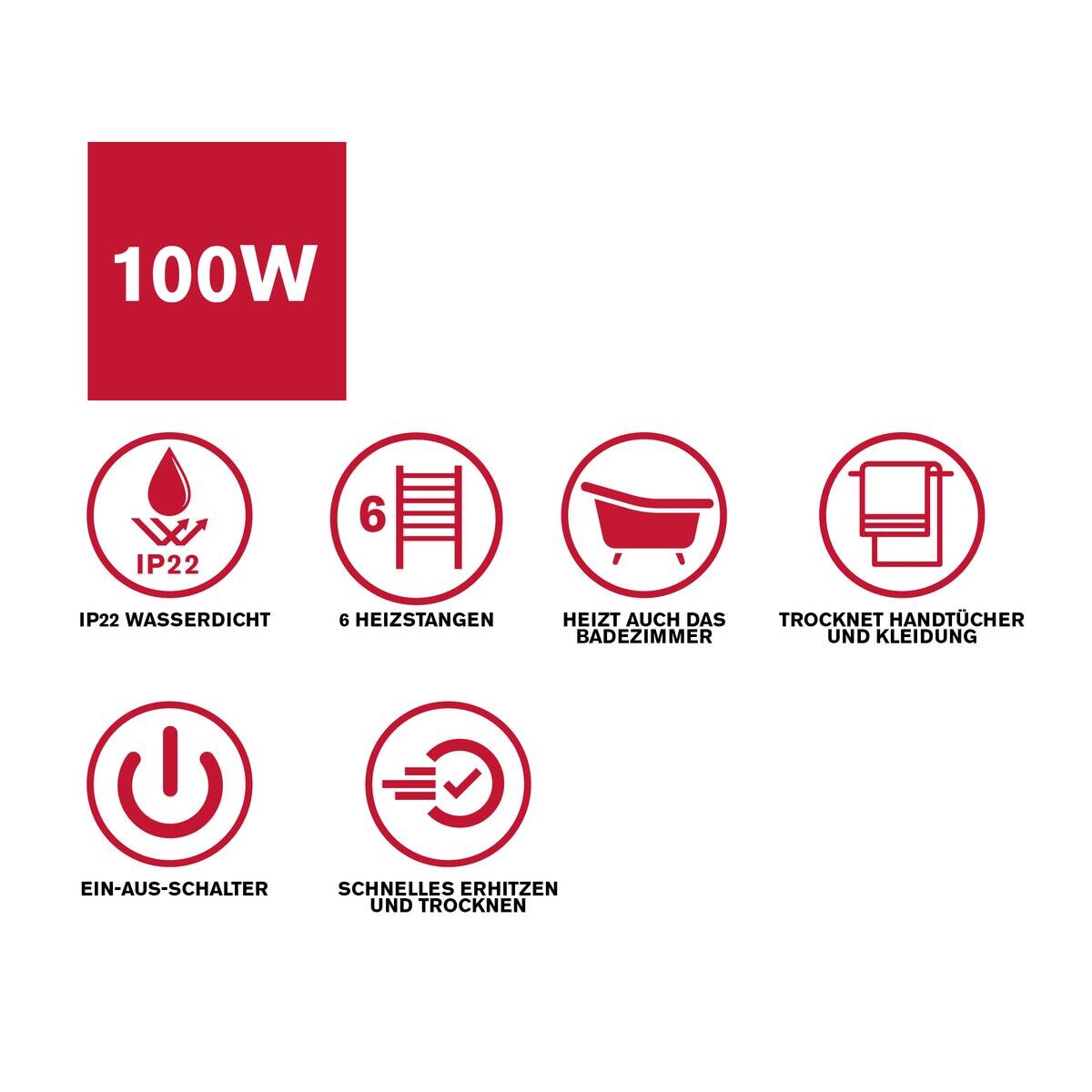 Handtuchwärmer silber