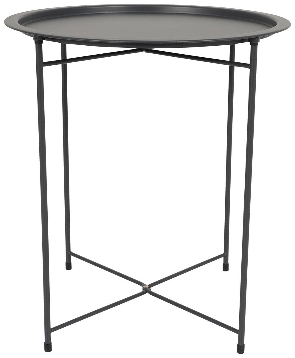 POCOline Beistelltisch anthrazit Metall H/D: ca. 52x46 cm