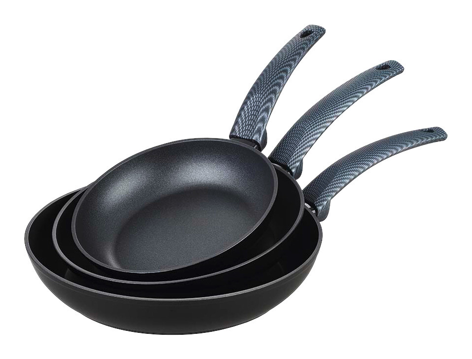 MICHELINO Pfannenset Nora schwarz Aluminium 3 tlg.