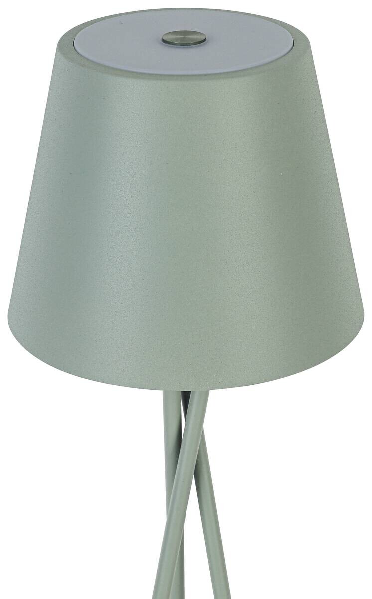 Tischleuchte lindgrün H/D: ca. 36x11 cm