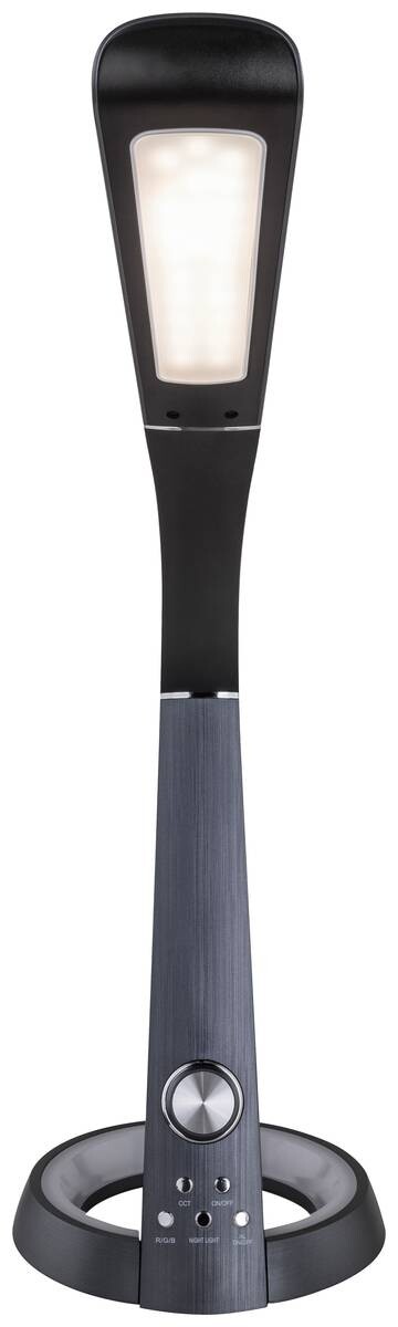 GLOBO Tischleuchte 58376B schwarz anthrazit Metall Kunststoff B/H/T: ca. 34x64x18 cm 1 Brennstellen