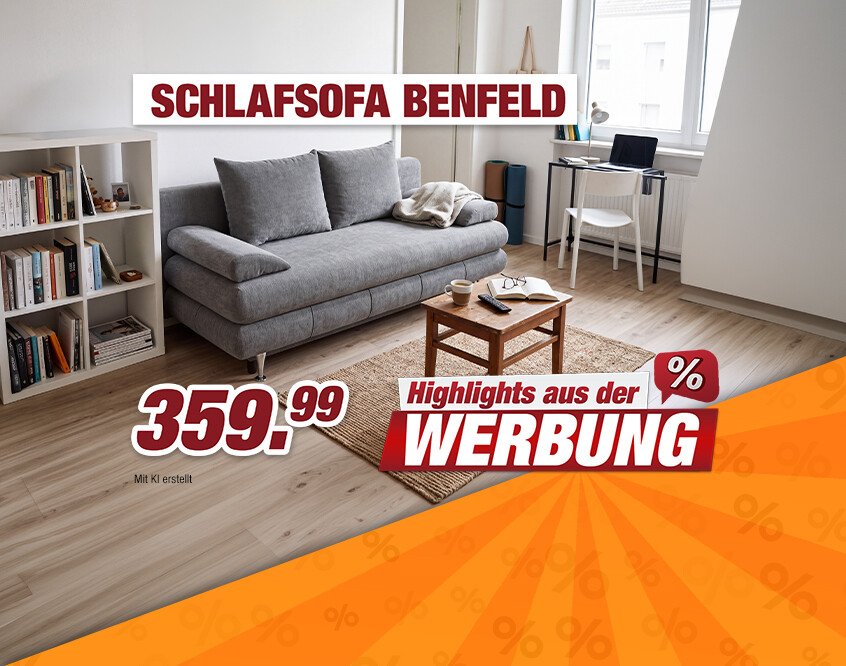 Unsere Werbe Highlights - Schlafsofa Benfeld