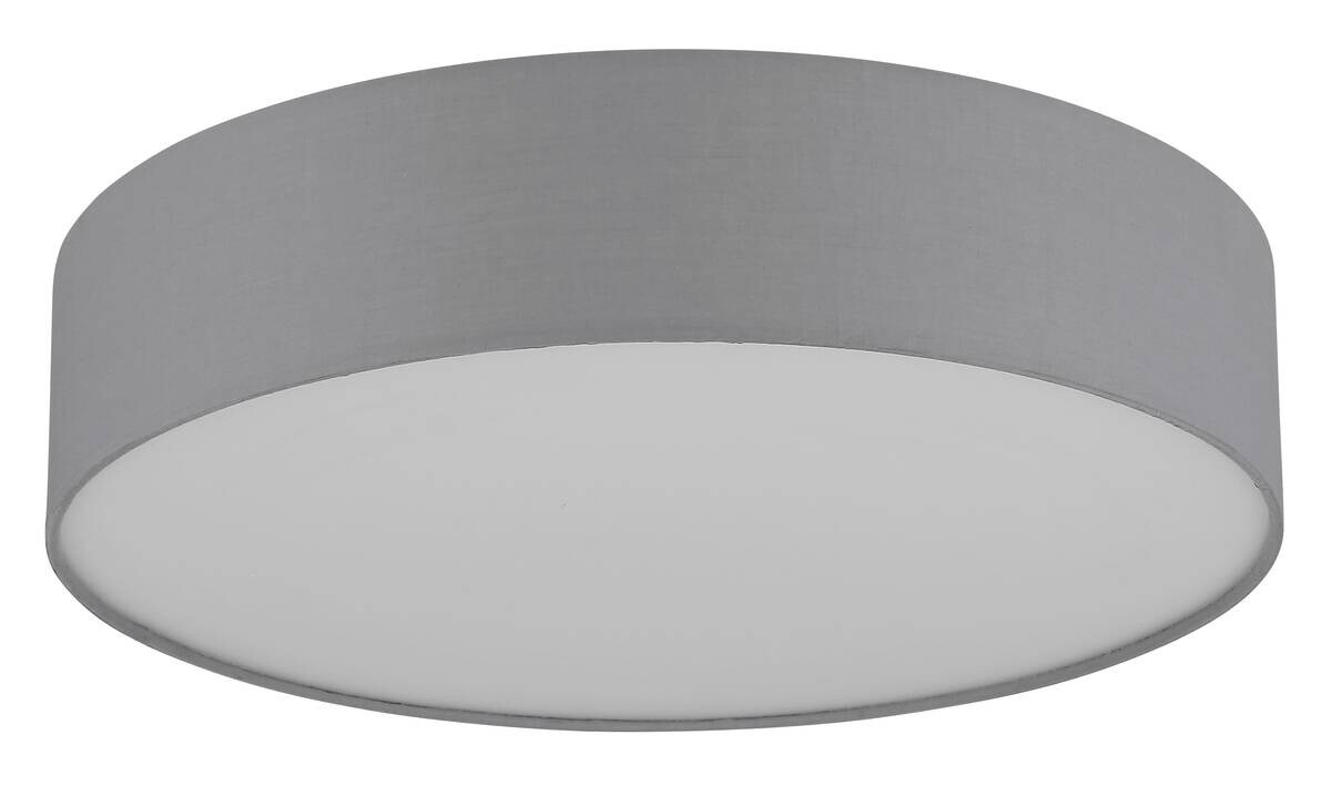 GLOBO LED-Deckenleuchte ORBIX weiß Metall Textil H/D: ca. 12,5x45 cm 1 Brennstellen