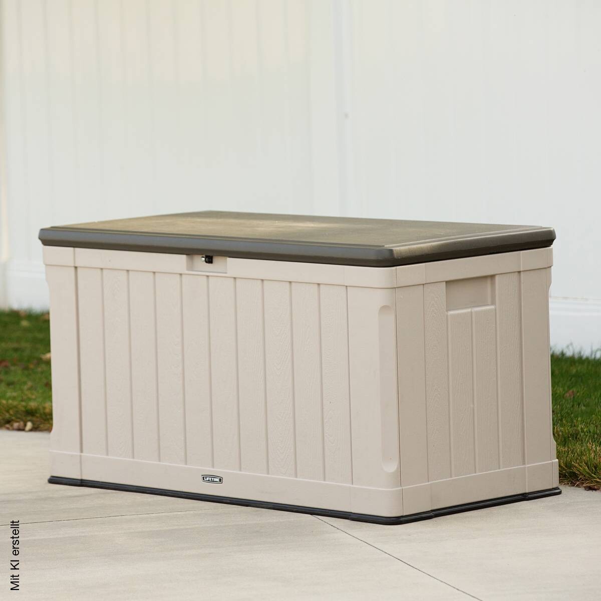 Lifetime Kissenbox Harmony 440L Lichtgrau Kunststoff B/H/T: ca. 128x67x64 cm