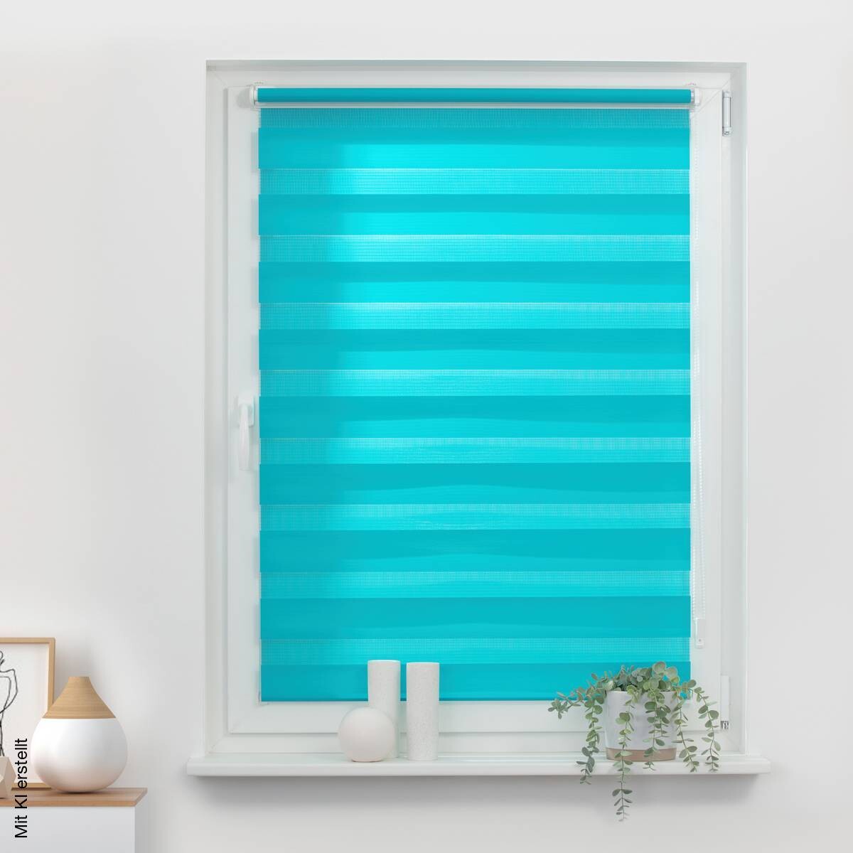 LICHTBLICK Doppelrollo Duo blau B/L: ca. 60x220 cm