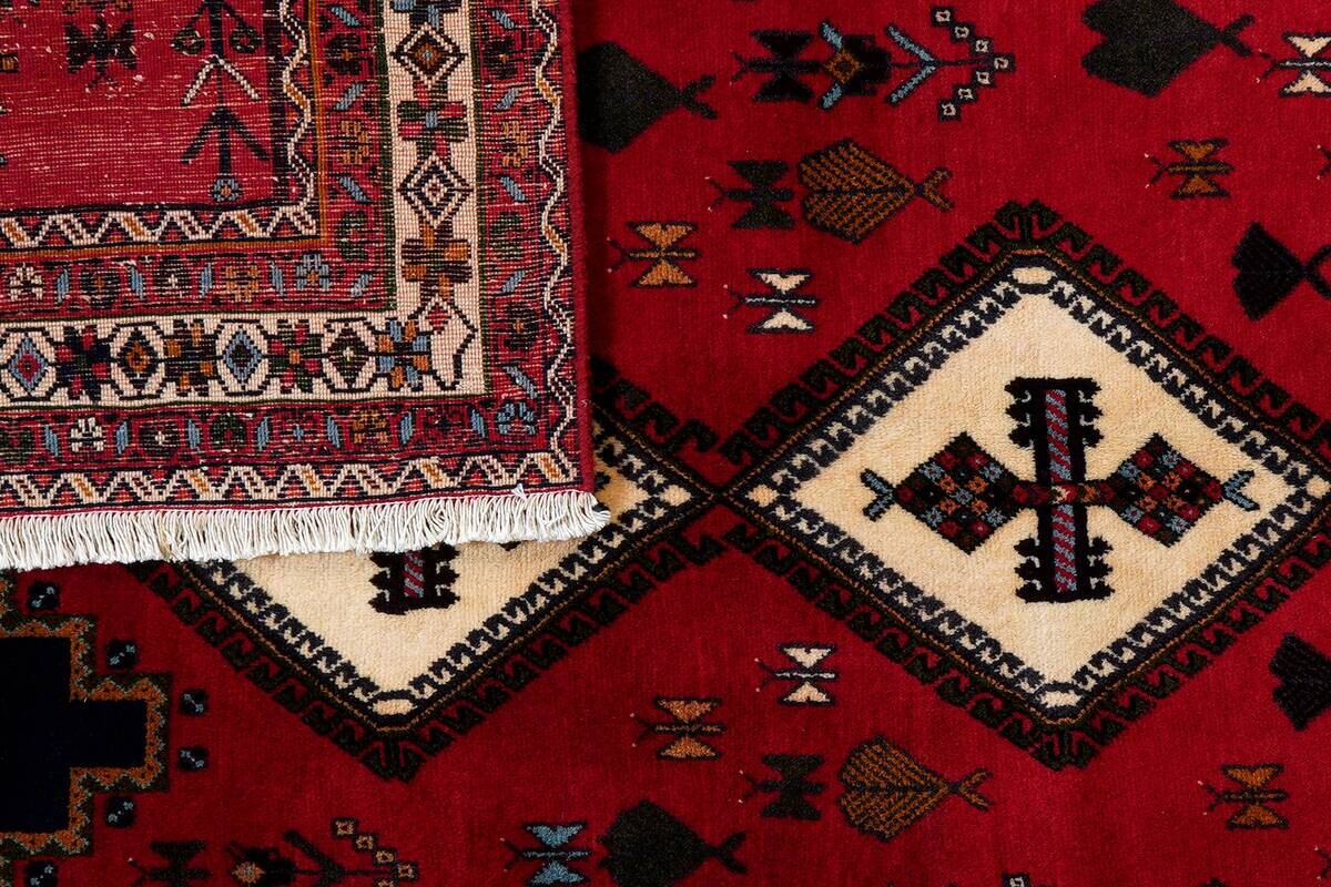 PersaTepp Teppich Afshar rot B/H/L: ca. 163x1x234 cm