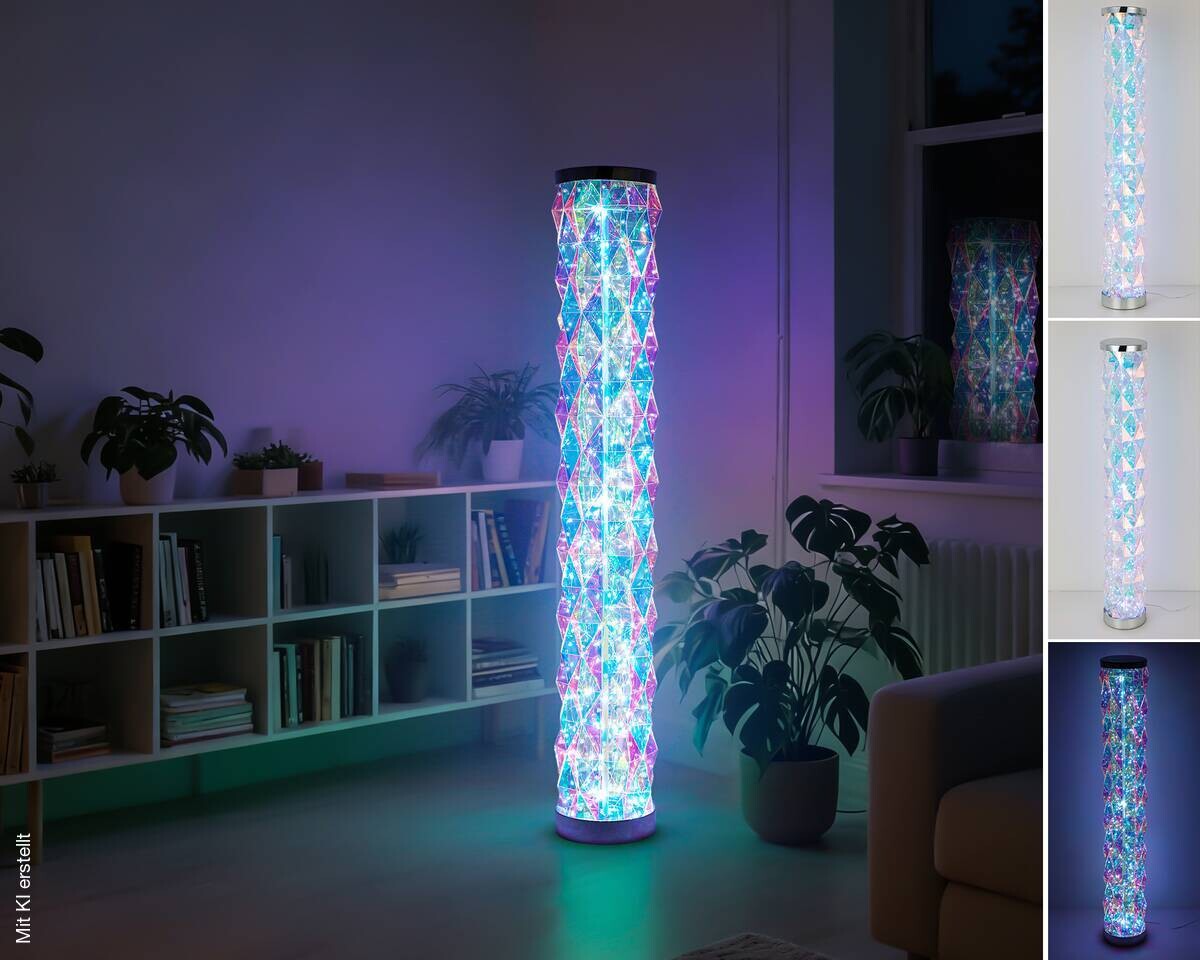 Nolo Stehlampe Shine transparent B/H/T: ca. 104x16x16 cm