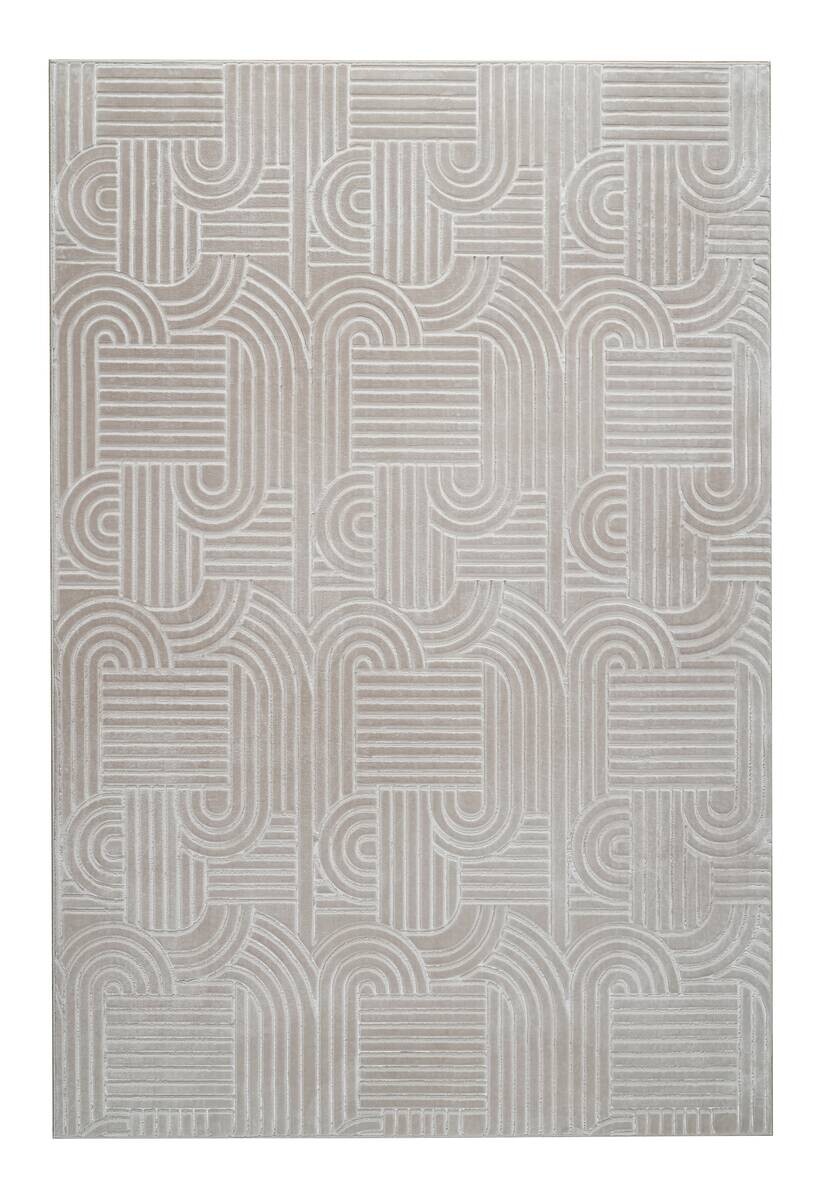 Kayoom Teppich Calma 125 beige B/L: ca. 120x160 cm