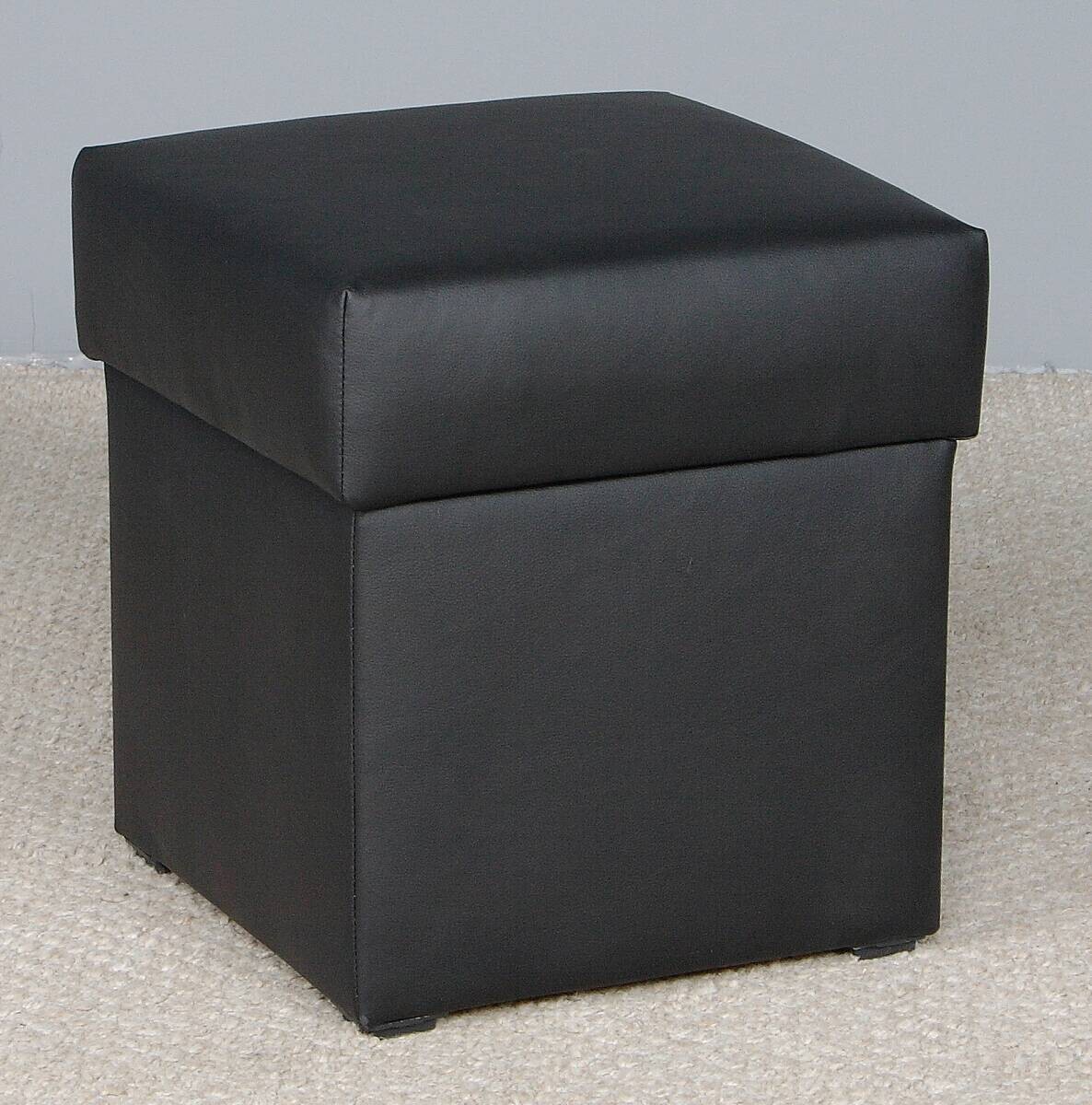 Hocker Anca schwarz B/H/T: ca. 41x43x42 cm