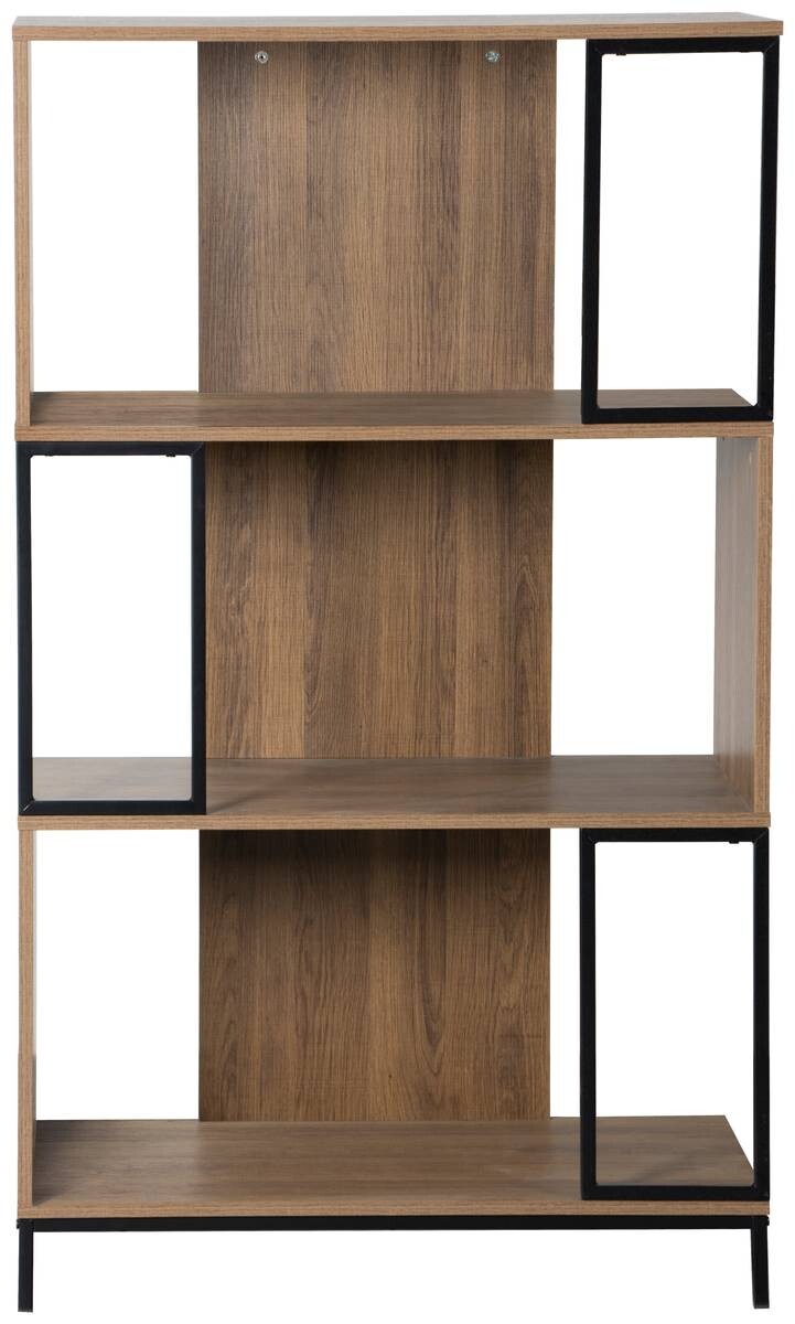 Regal Emil schwarz Eiche Nachbildung B/H/T: ca. 80x136x40 cm