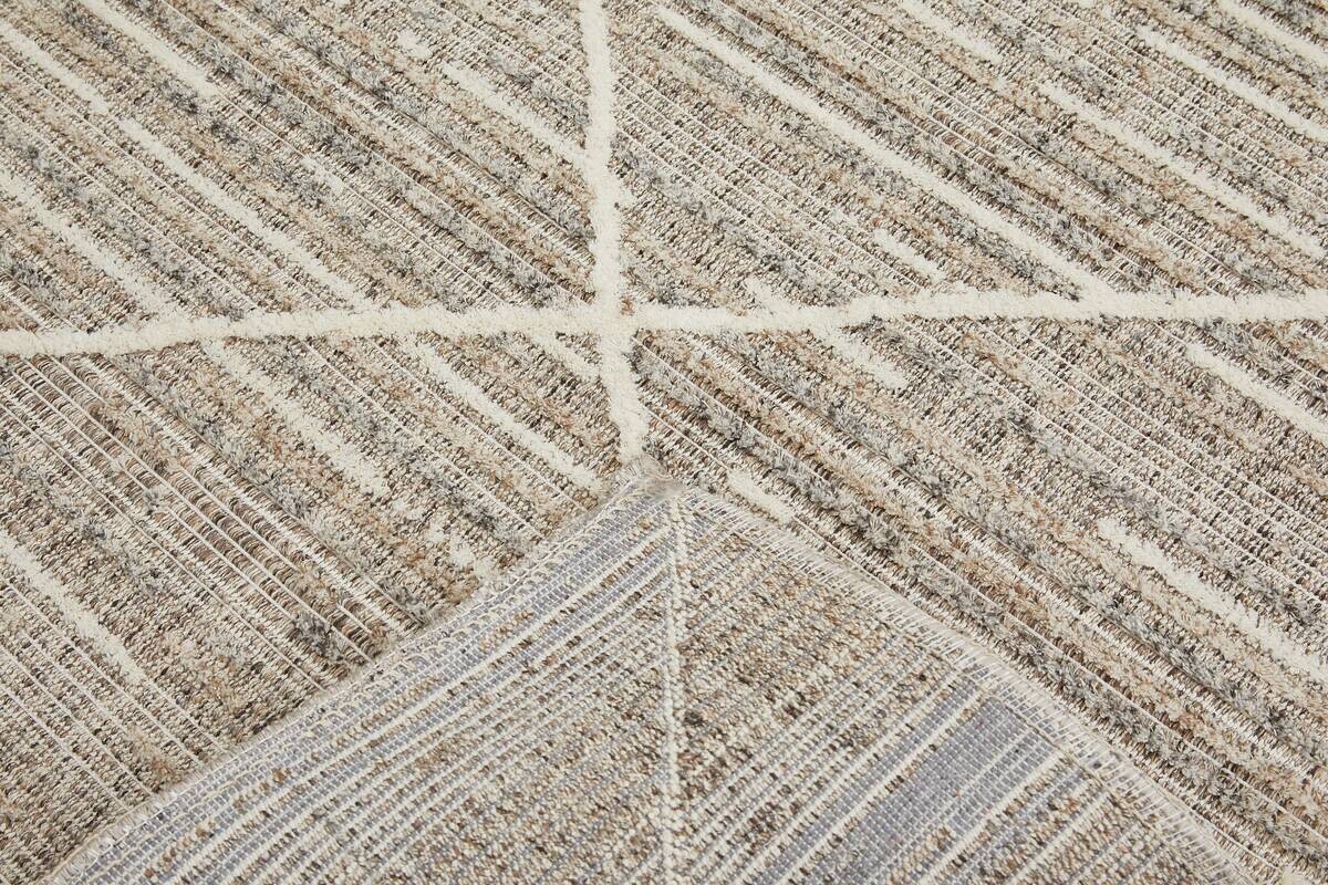 Webteppich Crosby graubraun B/L: ca. 160x230 cm