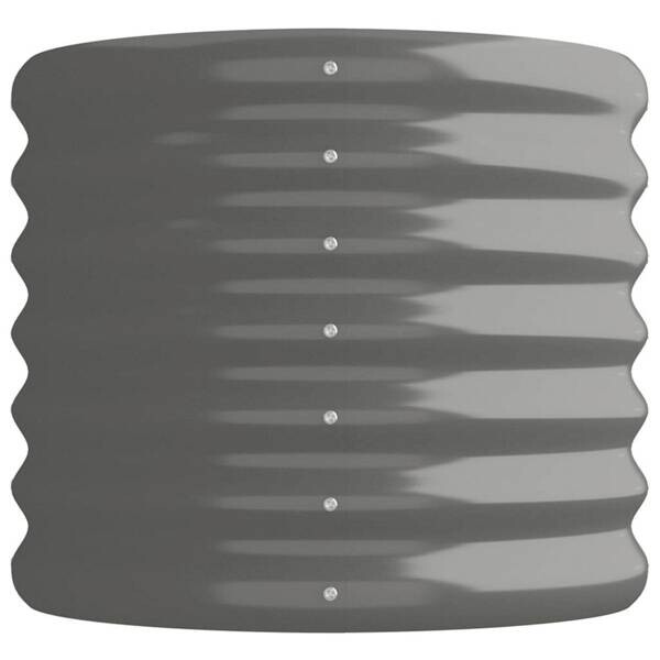 Hochbeet grau Stahl B/H/L: ca. 114x36x114 cm