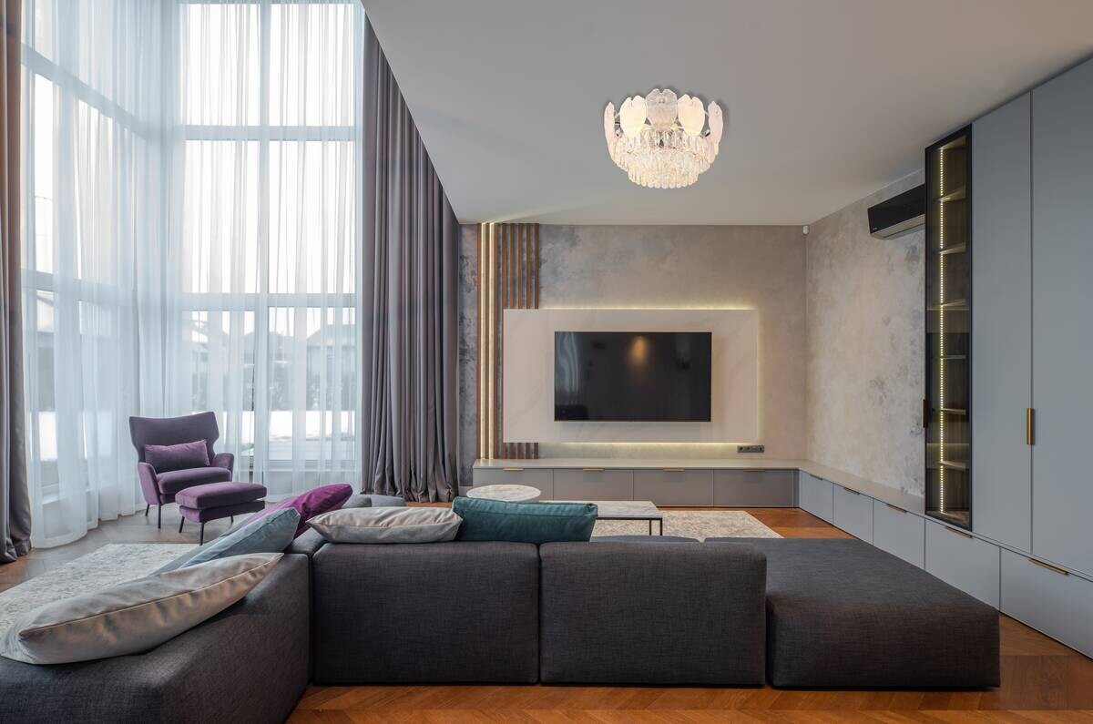 GLOBO Deckenleuchte klar Chrom Metall Glas H/D: ca. 27,9x50 cm E14 8 Brennstellen