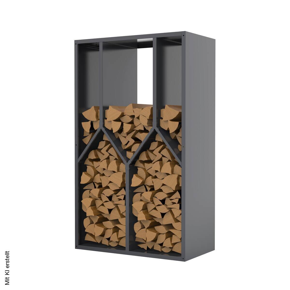Westmann Kaminholzregal Castra anthrazit B/H/L: ca. 95x160x50 cm