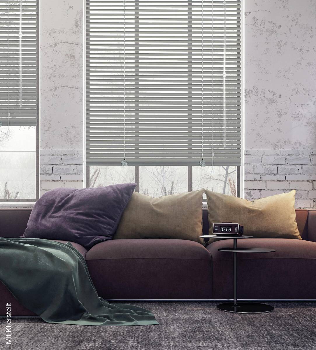 Alu-Jalousie silber B/L: ca. 90x175 cm