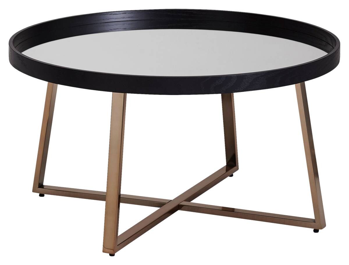 Wohnling Couchtisch schwarz B/H/T: ca. 78x42x78 cm