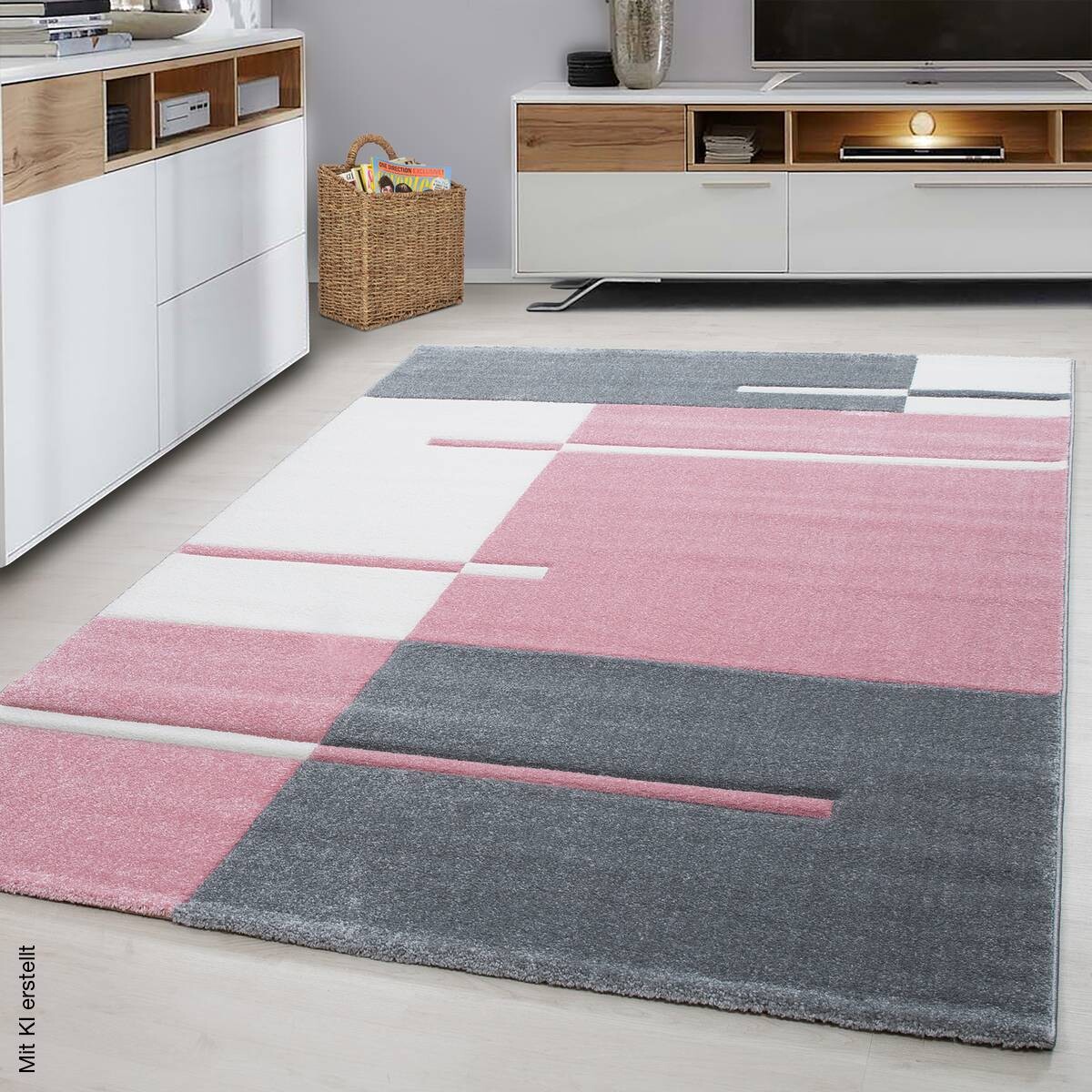 Ayyildiz Teppich HAWAII pink B/L: ca. 80x150 cm
