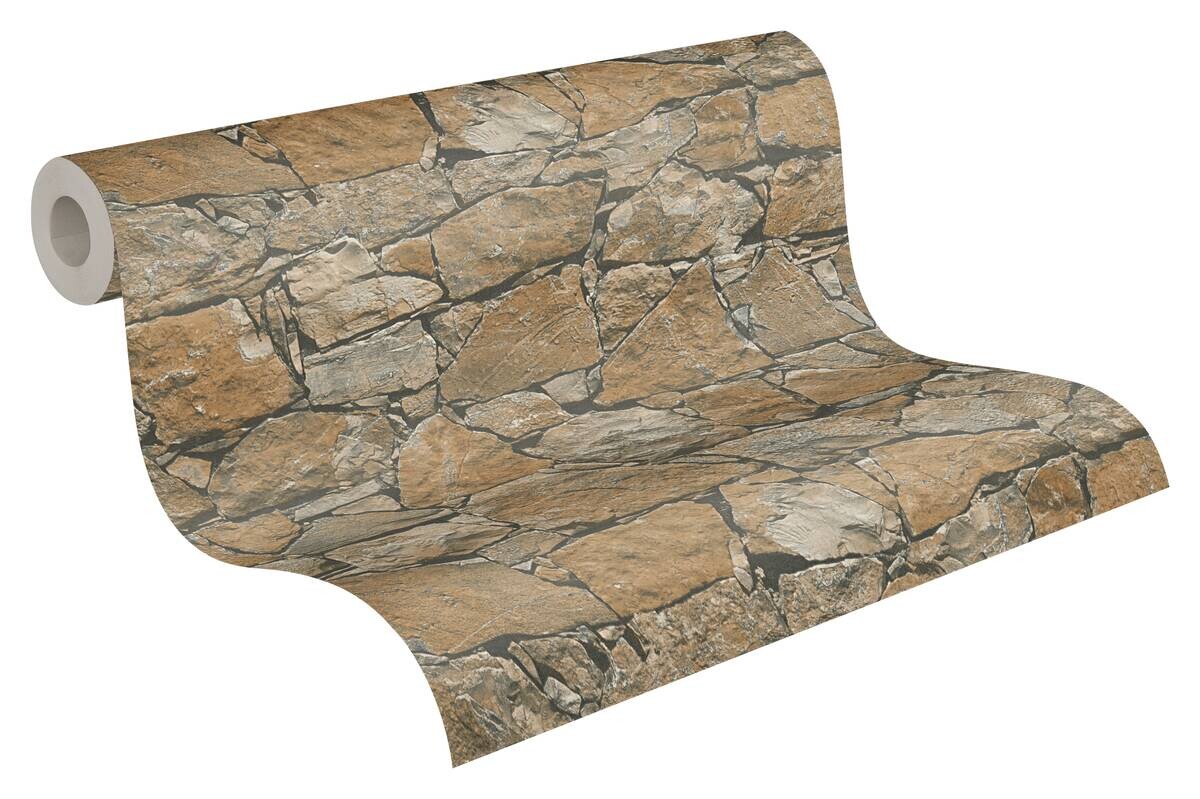A.S.Creation Vliestapete braun grau beige B/H/D: ca. 53x1005x9,8 cm