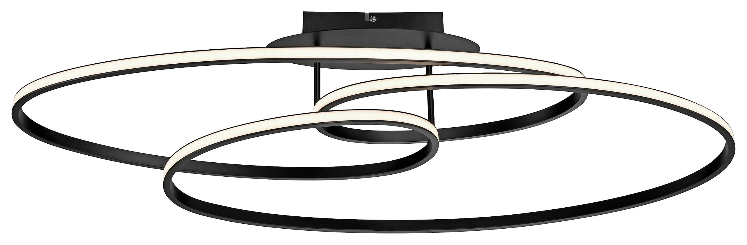 Just Light LED-Deckenleuchte Lumaca schwarz B/H/L: ca. 30,5x22,5x81 cm